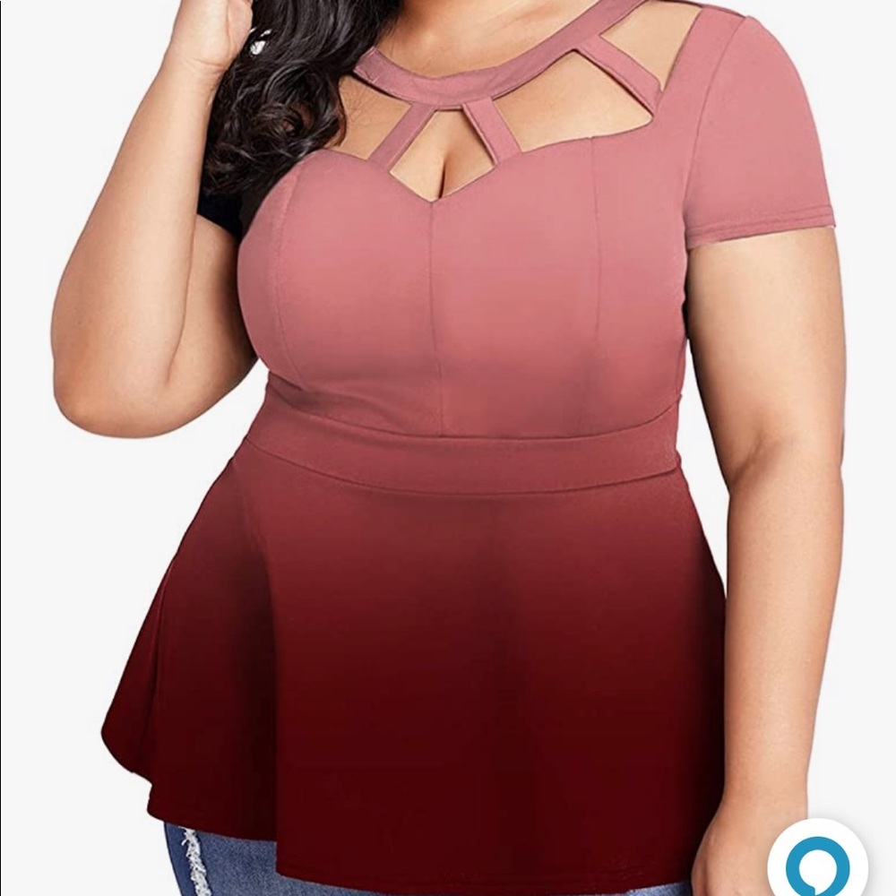 Ombré Pink Dress Top